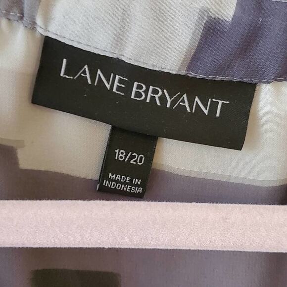 LANE Bryant Black and White Chevron striped Dolman sleeve tunic size 18/20 2X - Picture 6 of 6